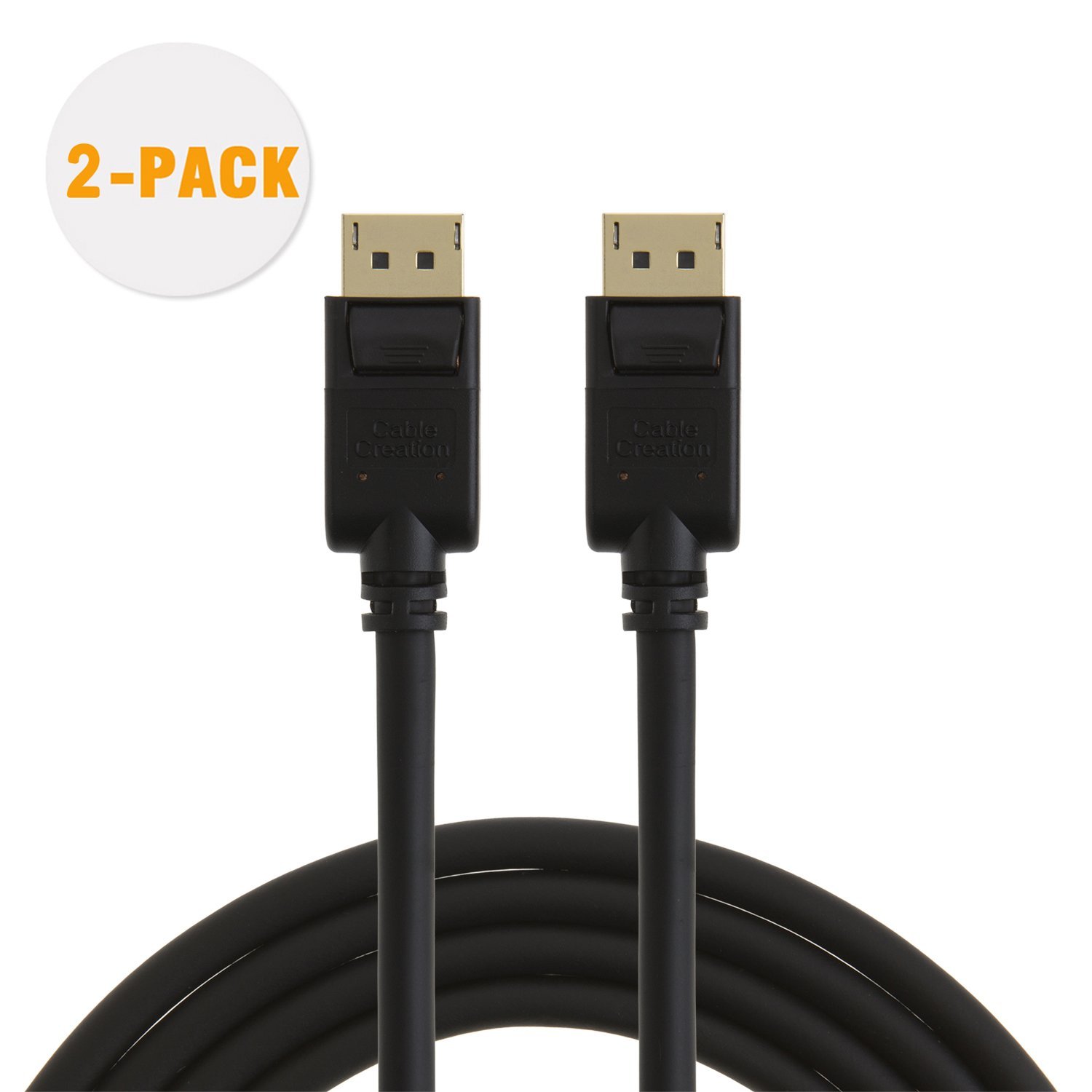 CableCreation (2-Pack) 6 Feet DisplayPort to DisplayPort Cable