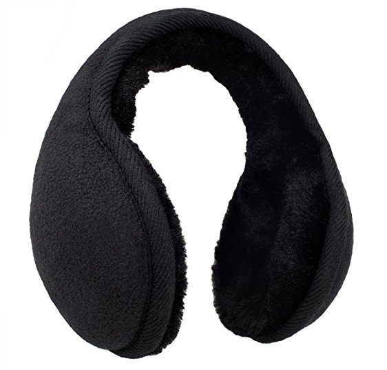 Knolee Unisex Classic Fleece Earmuffs Foldable Ear Muffs Winter Accessory Outdoor EarMuffs