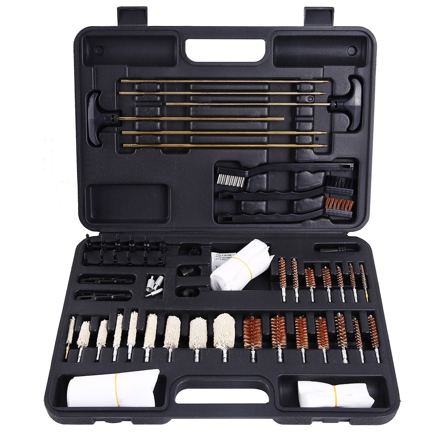 Ohuhu Gun Cleaning Kit 58 Pieces Hand Gun, Rifle & Shot Gun Cleaning Kits Tool Set with Carrying Case