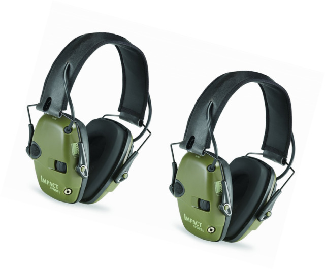 Two Pack Howard Leight R-01526 Impact Sport Electronic Earmuff Set