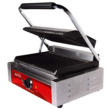 Avantco P78 Grooved Commercial Panini Sandwich Grill