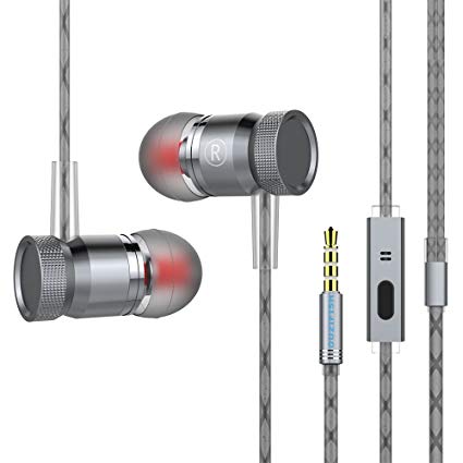 OUZIFISH Premium Wired Metal Earbuds