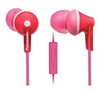 Panasonic ErgoFit RP-TCM125-K In-Ear Earbuds- with mic