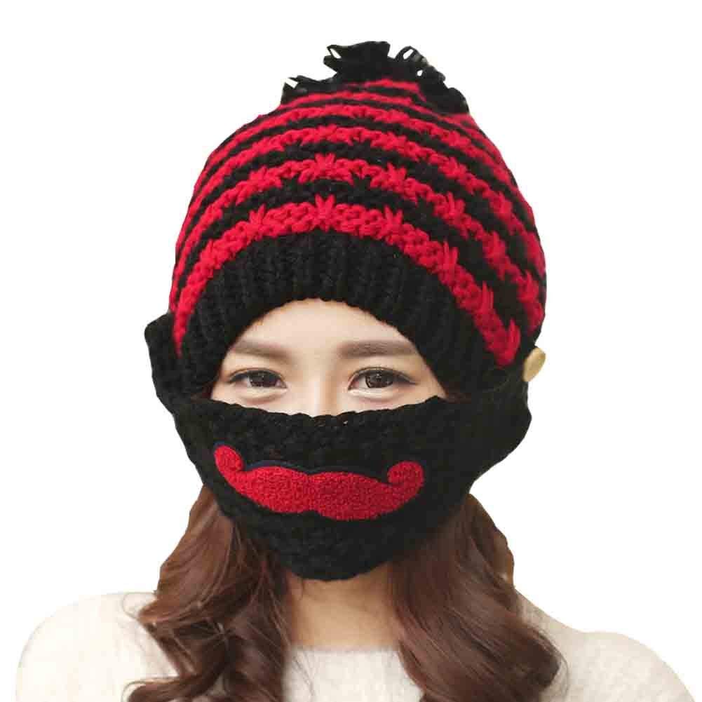 Alexstudio Women’s Fashion Warm Winter Knitted Hats Outdoor Mask Cap
