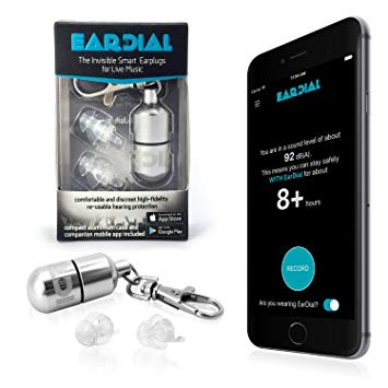 EarDial High-Fidelity Reusable Hearing Protection Earplugs For Musician