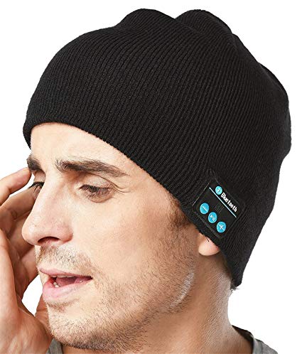 HMILYDYK Winter Bluetooth Beanie Knitted Music Hat1