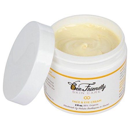 Bee Friendly Face and Eye Cream 100% All Natural 85% Organic Moisturizer