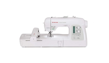 SINGER 4-in-1 Futura Quartet Portable Sewing Embroidery, Quilting, and Serging Machine