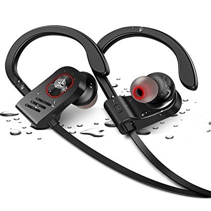 WIEZ IPX7 Waterproof Bluetooth Headphones