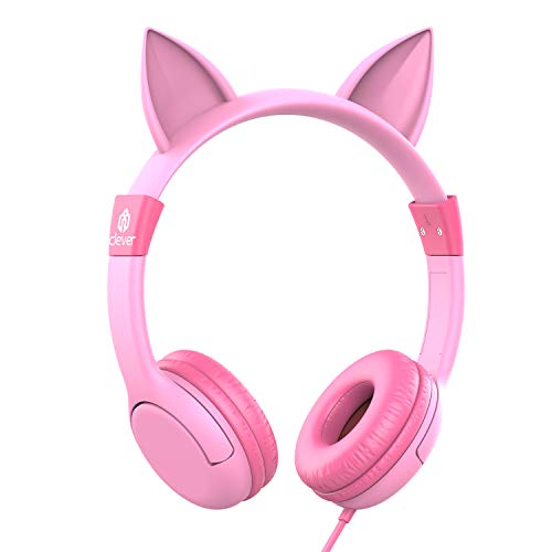 iClever Adjustable Headband Cat Ear Kids Headphones