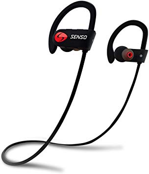 SENSO Bluetooth Wireless Sports Earphones Stereo Sweatproof Earbuds