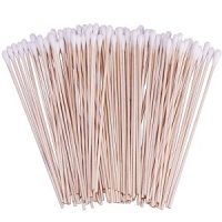 200 Count 6 Inch Cotton Swabs with Wooden Handles Cotton Tipped Applicator