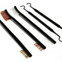 SE 7624BC-5 Gun Cleaning Set with 3 Brushes and 2 Double-Ended Picks